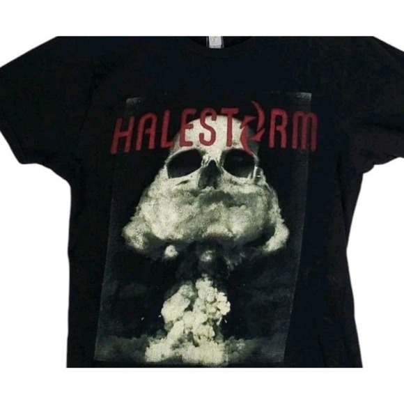 Halestorm Apocalyptic Concert Tour Shirt 2012 Mens S Lizzy Hale Black Rare Rock - Picture 8 of 8
